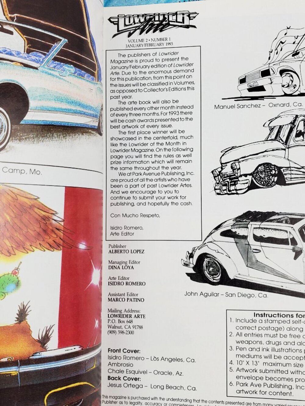 Lowrider Arte Magazine Vintage 1993 Full Year Complete 6 Issues Mostly Unread - Picture 13 of 13